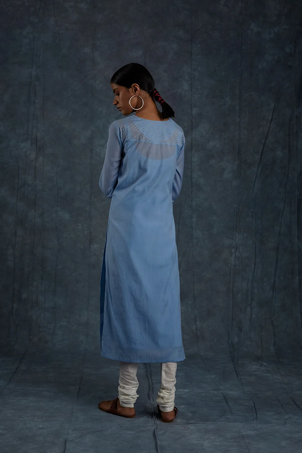Kanhvi Pastel Blue Kurta - Image 4