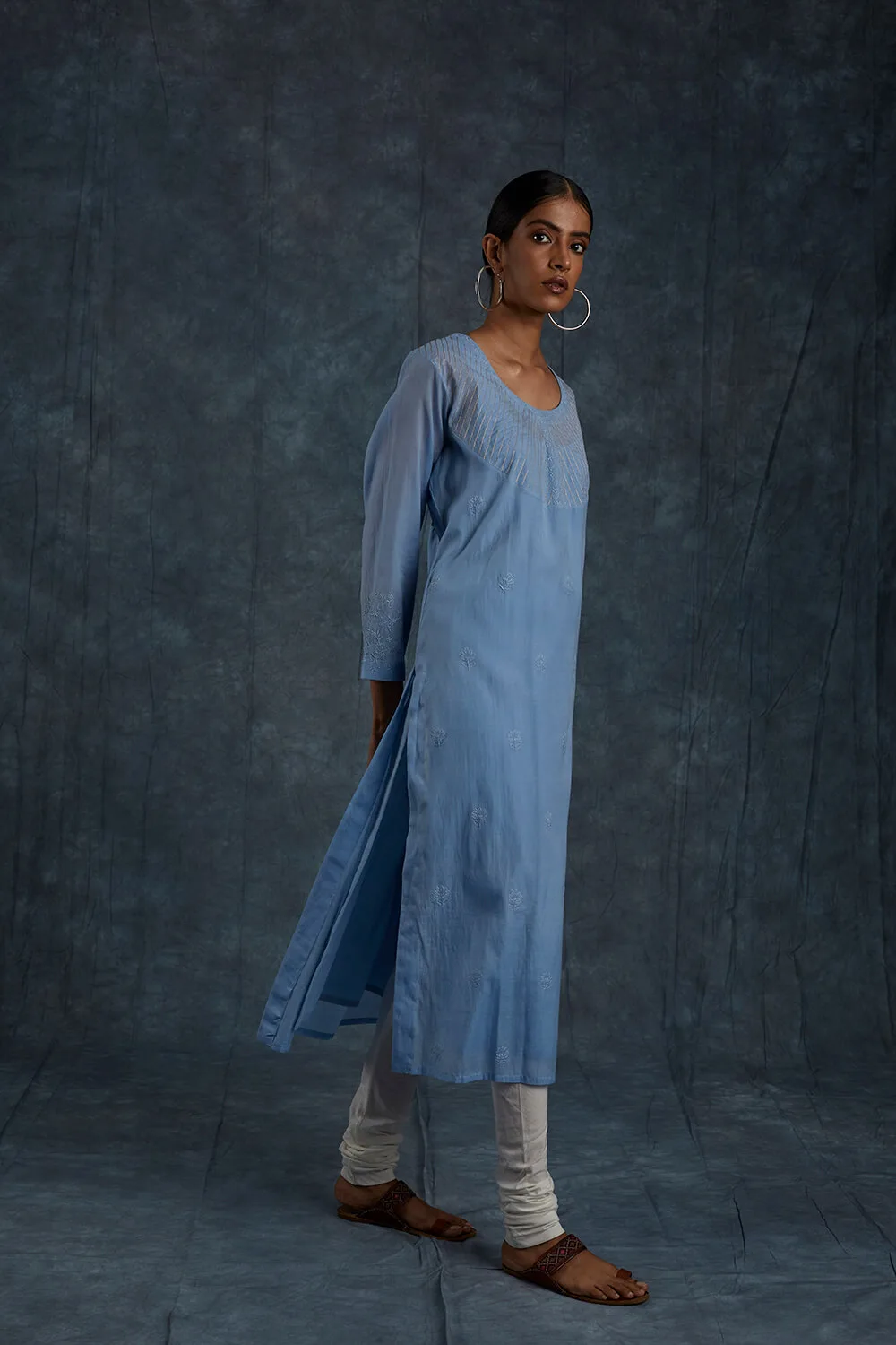 Kanhvi Pastel Blue Kurta - Image 2