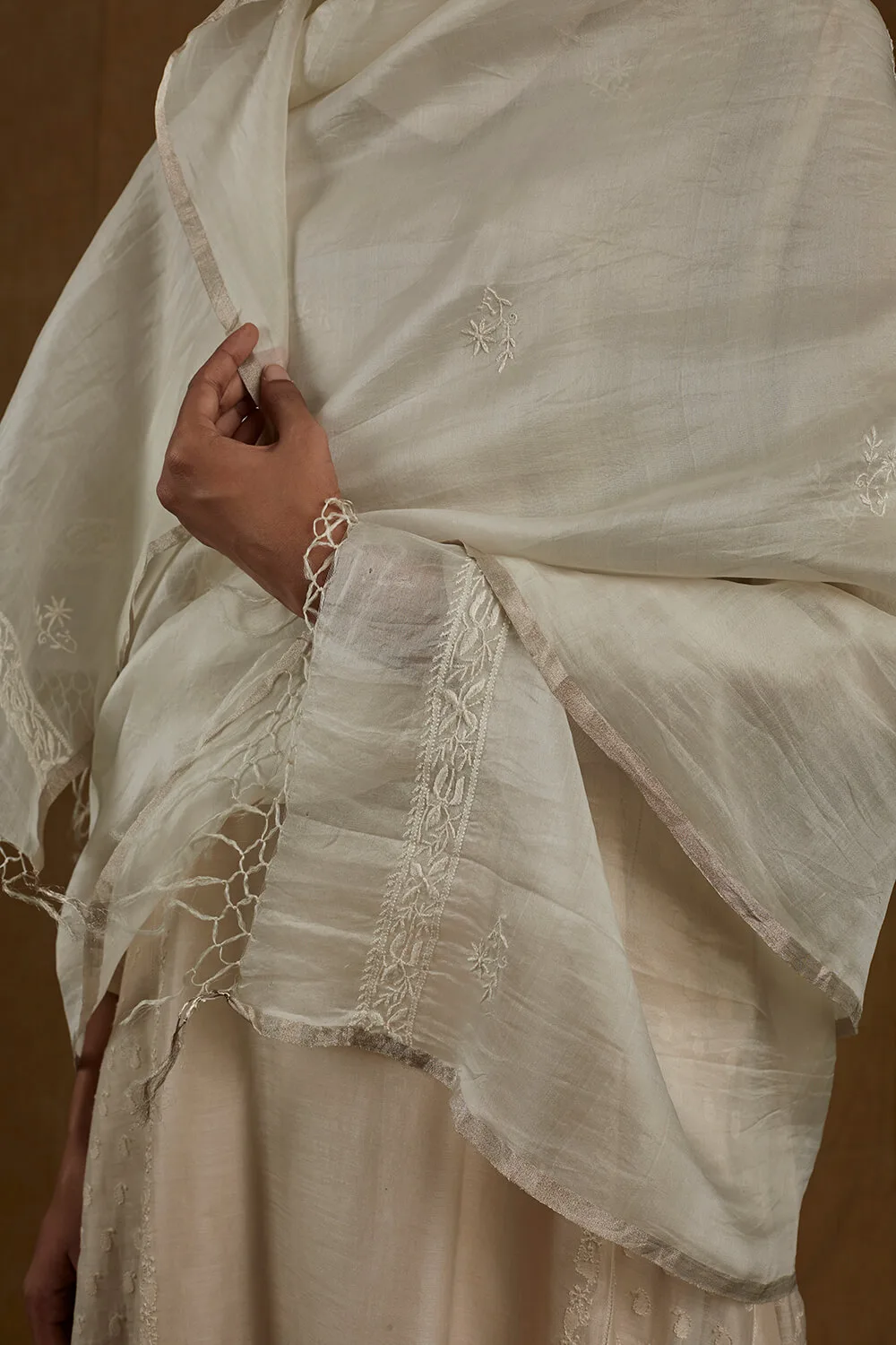 Malti White Dupatta - Image 7