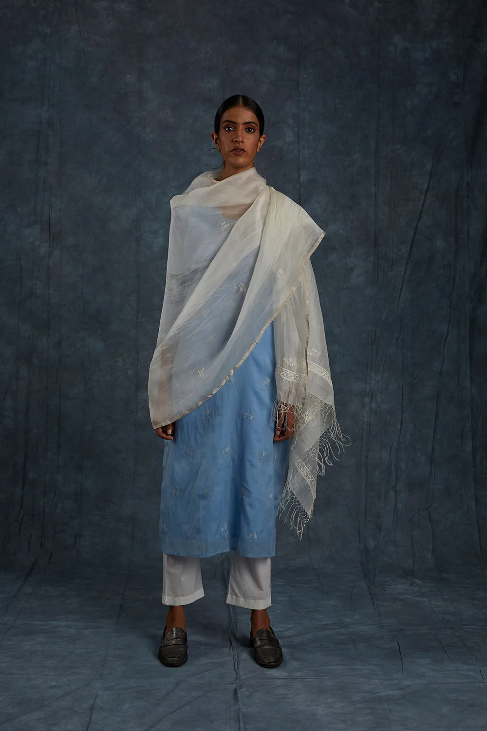 Malti White Dupatta - Image 6