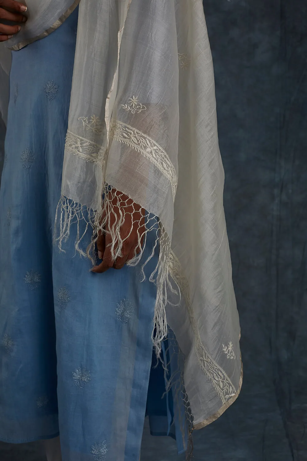 Malti White Dupatta - Image 2