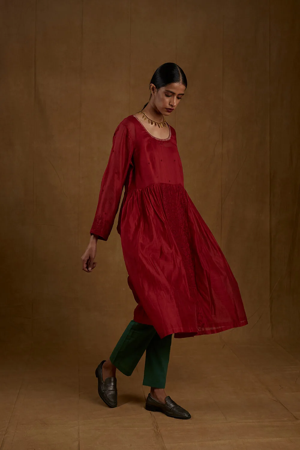 Rupini Red Kurta - Image 4