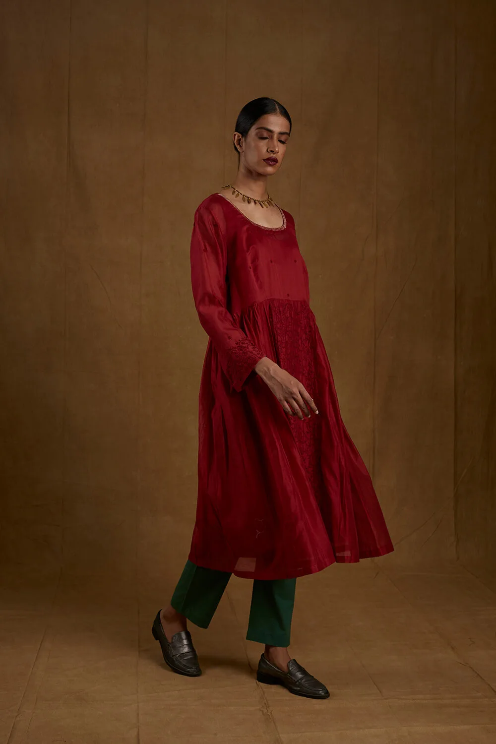 Rupini Red Kurta - Image 3