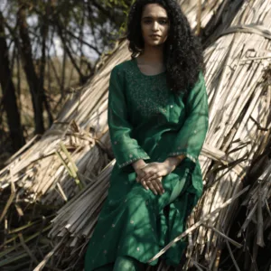 Amoha Green Kurta - Thumbnail Image 1