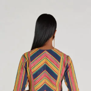 Anamika Malkha Block Printed Blouse - Thumbnail Image 3