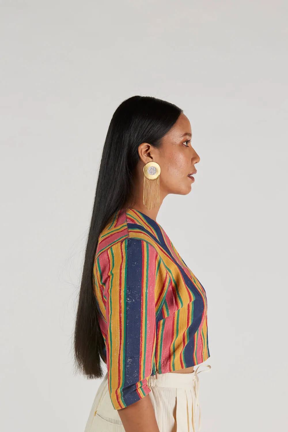 Anamika Malkha Block Printed Blouse - Image 5