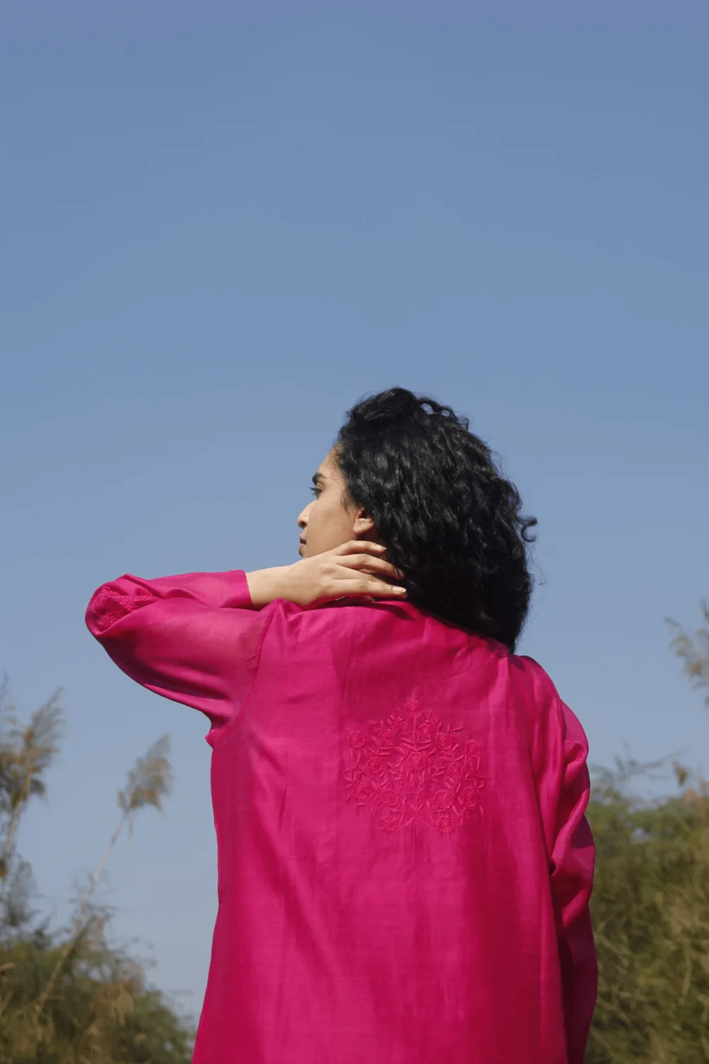 Gaurangi Magenta Kurta - Image 3