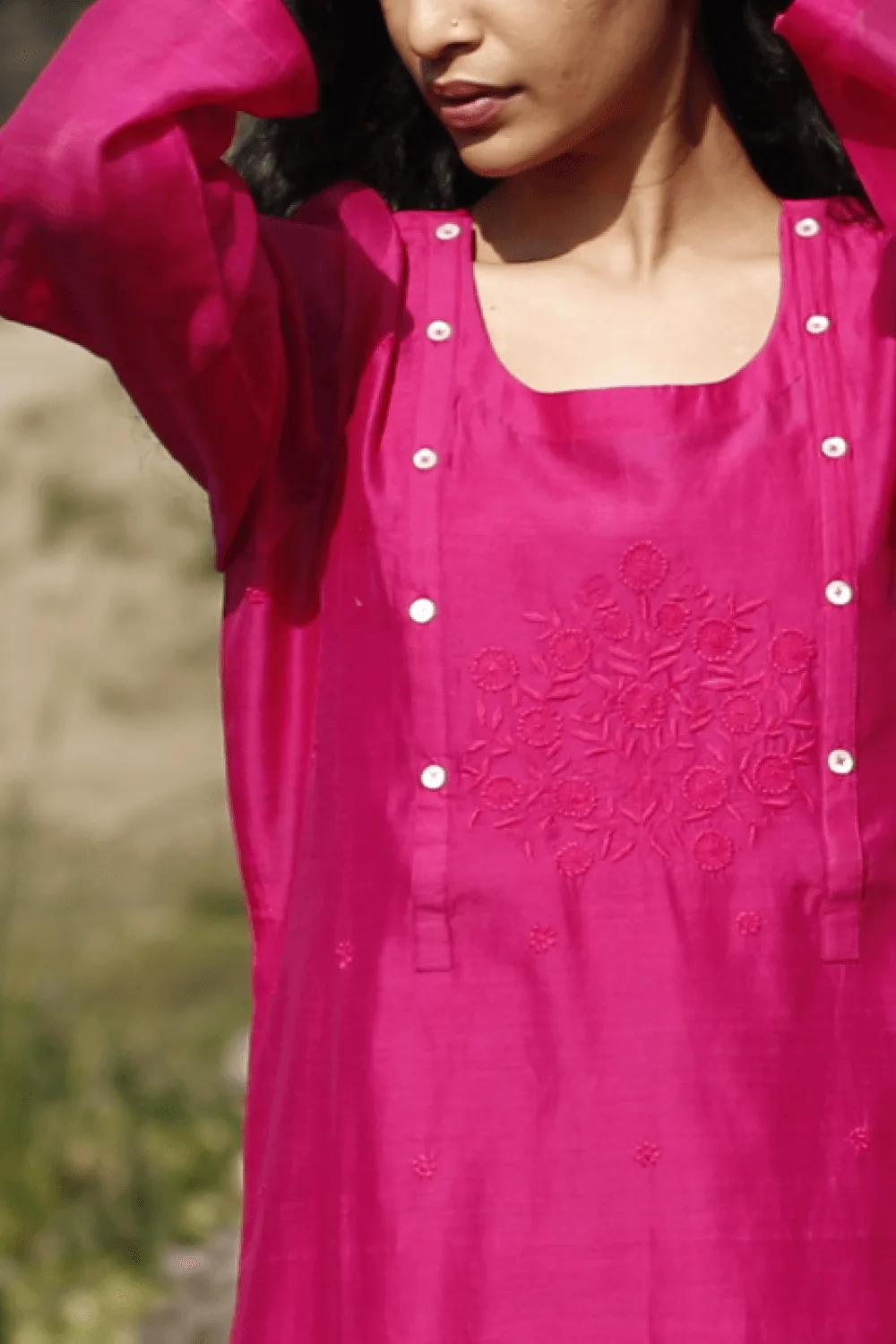Gaurangi Magenta Kurta - Image 4